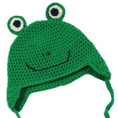 Häkelanleitung Froschmütze Cermet in 3 Größen (0-24 Monate)