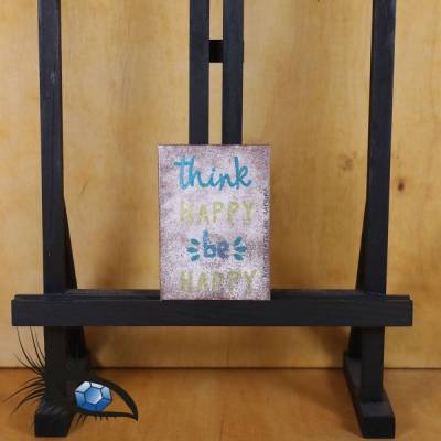 ►2021-0494◄ Magnet 5x7cm "Think happy - be happy"