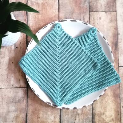 Retro Topflappen aus Baumwolle gehäkelt 