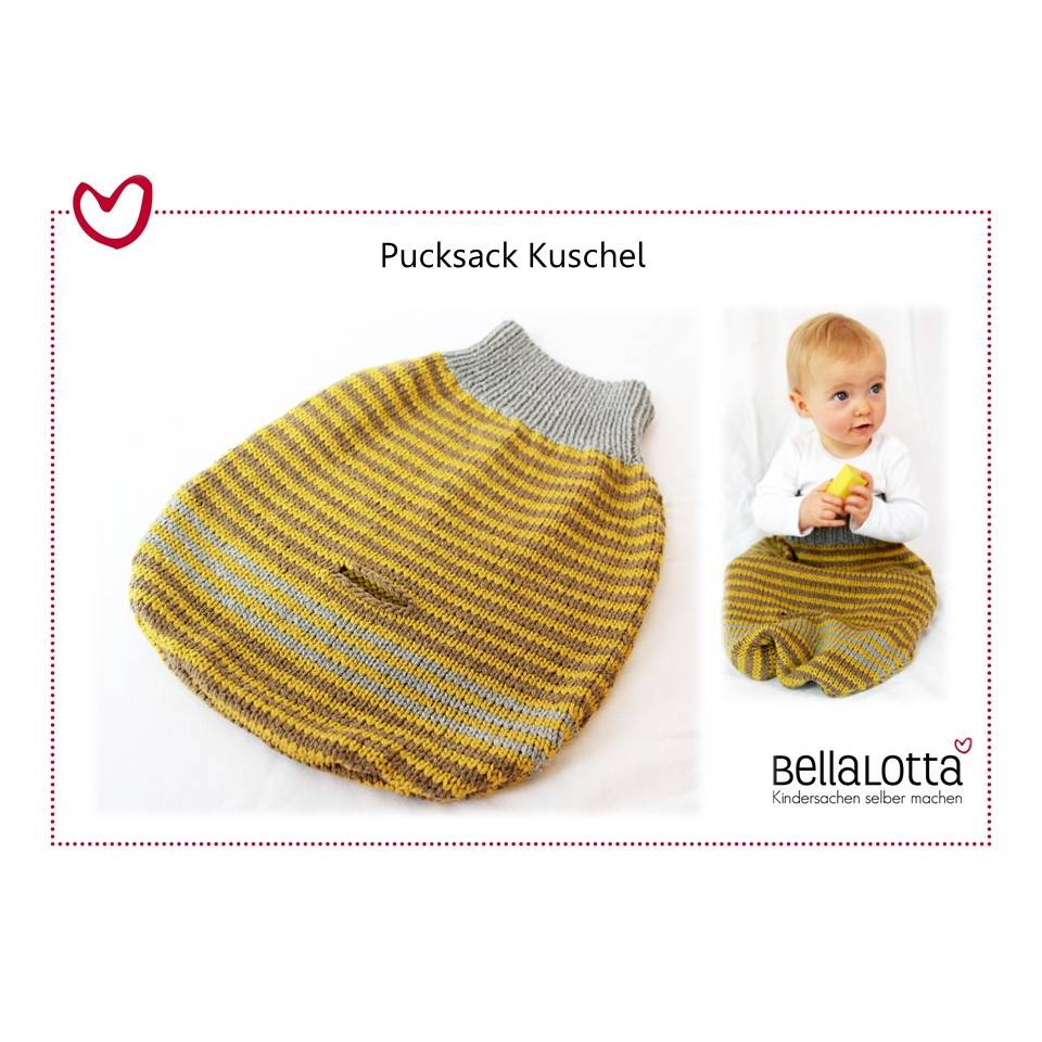 Strickanleitung für den Pucksack "Kuschel" - onesize (0-12 Monate) Bild 1
