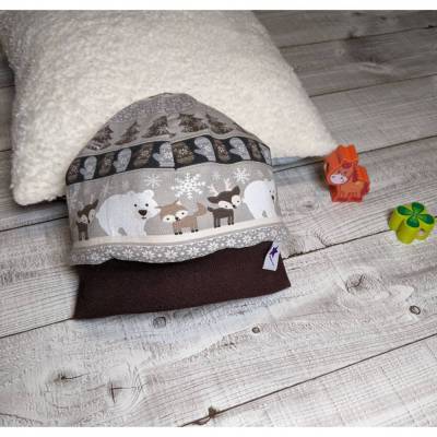 Kuschlig warme Kindermütze "Winter", Größe 50/52