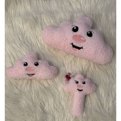 Stickdatei Wolke Wölkchen  mit Rassel In the Hoop Set 666  Maschinenstickerei Baby