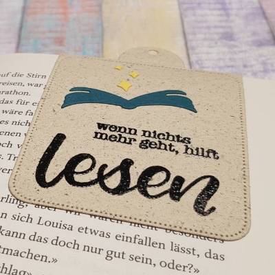 Magnetlesezeichen aus Graspapier: Wenn nichts mehr geht, hilft lesen