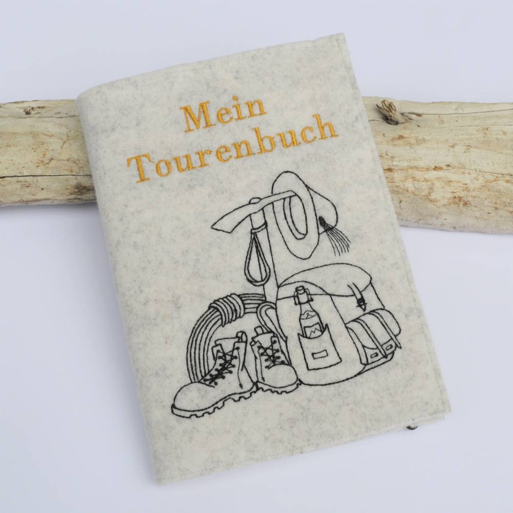 Stickdatei Rucksack Bergschuh Berge Wandern Bild 5