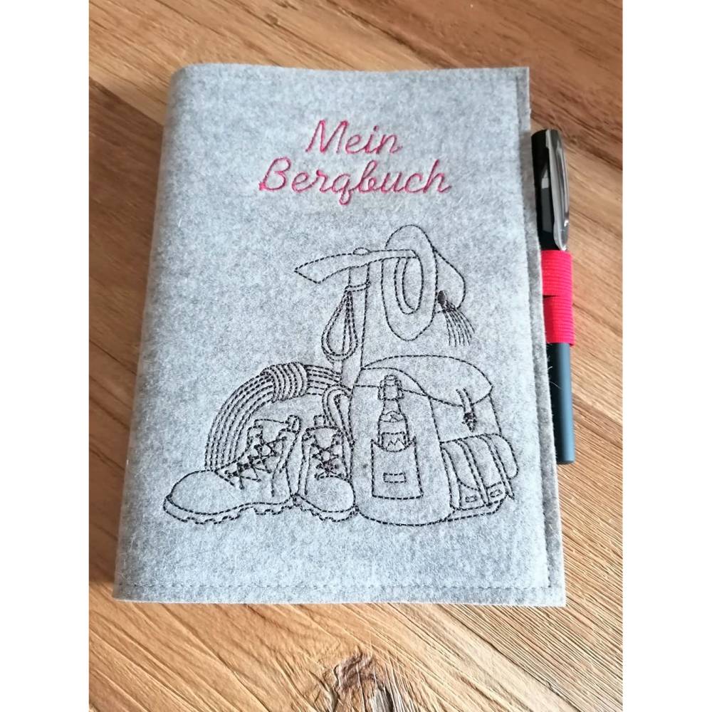 Stickdatei Rucksack Bergschuh Berge Wandern Bild 7
