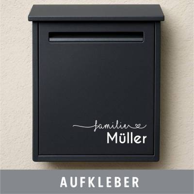 Briefkasten Aufkleber personalisiert mit Namenswunsch