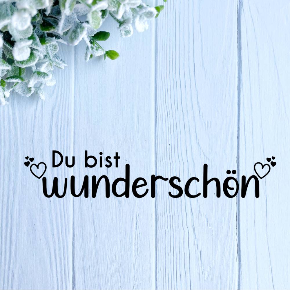 Wunderschön Sign Aufkleber