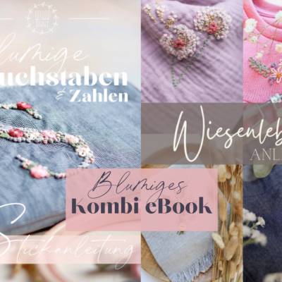 Blumiges Kombin eBook: "Blumige Buchstaben" & "Wiesenleben" 