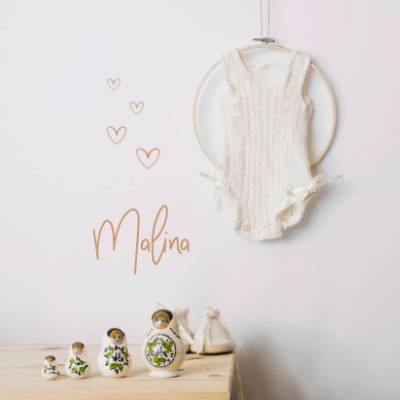 Wandsticker / Wandtattoo NAME Kinderzimmer Wandsticker Babyzimmer Wanddeko Set Kinderzimmerdeko, Wandaufkleber Ki