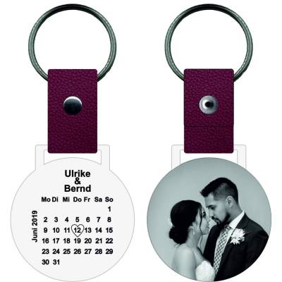 Schlüsselanhänger "Hochzeit" Personalisierbar aus Edelstahl, Gravur von Bild oder Foto von Traumgravur.de Mutter