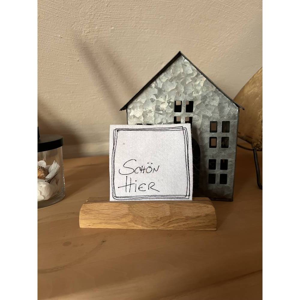 Stickdatei Freebie >schön hier< Bild 1