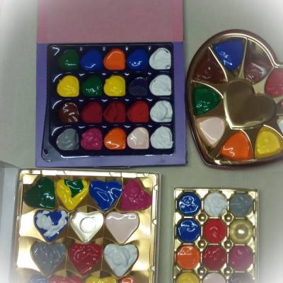 2 Katzen, Eule - 3 Figuren aus Stuckgips zum selber bemalen