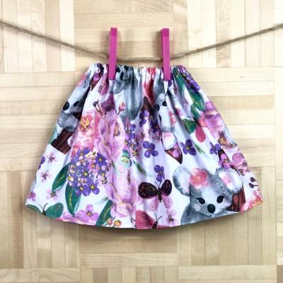 Sommerrock aus Baumwolle Koala, Größe 0/3Monate bis 5/6Jahre