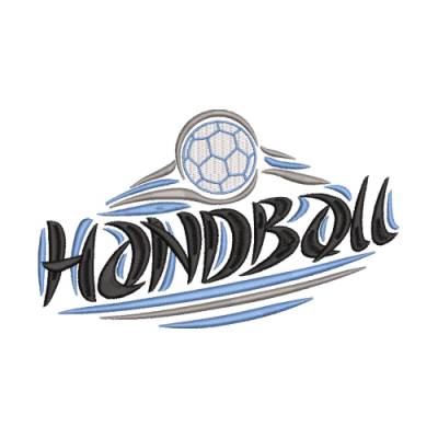 Stickdatei Handball Modern Art 10x10, 13x18 und 16x26 Rahmen