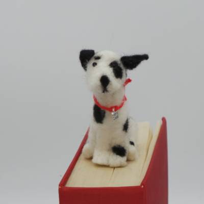 Lesezeichen Dalmatiner - bewacht das Buch der Besitzer, witziges Lesezeichen für Hundliebhaber, Buchband markieren