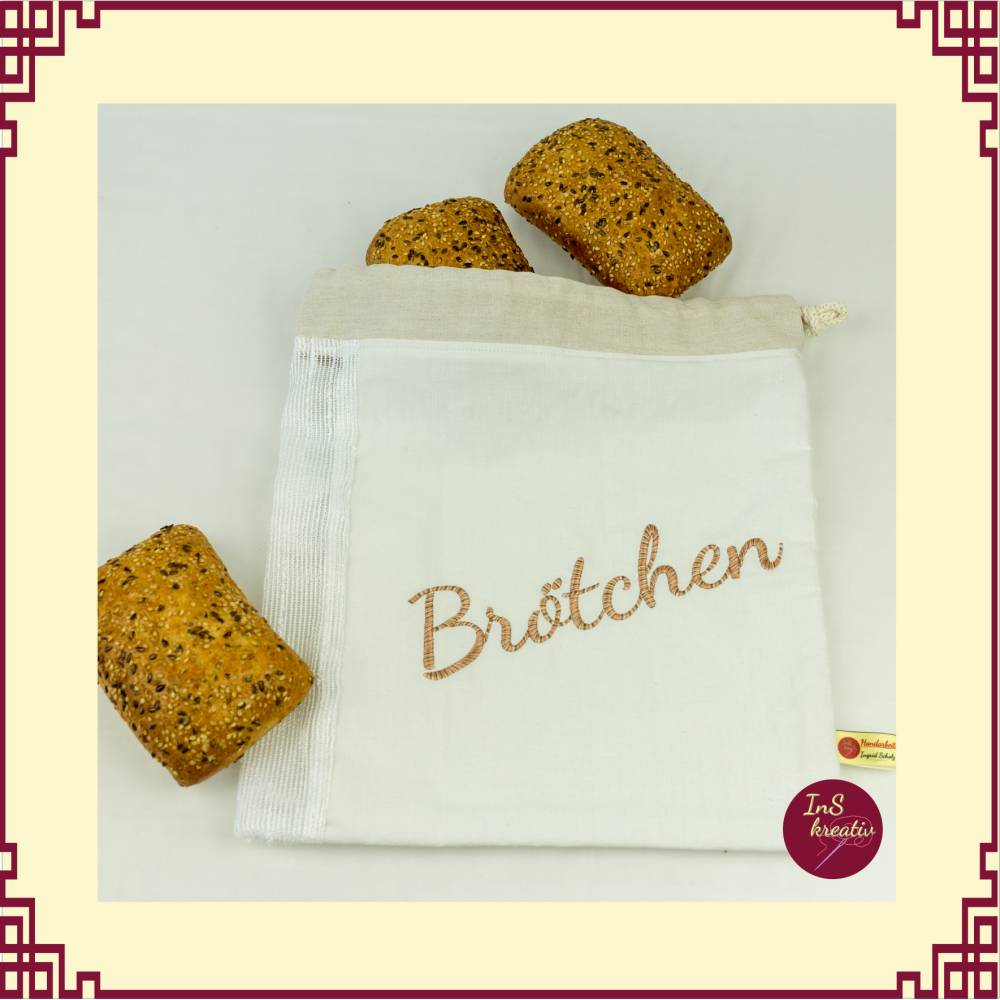 "Zero Waste" - 4 Schriftzug-Stickdateien - Brötchen, Gemüse, Obst, Zero Waste Bild 7