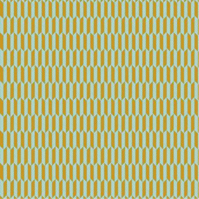 Baumwolle grafisches Muster in ocker und hellem türkis, Popeline Graphic, Stoff Meterware