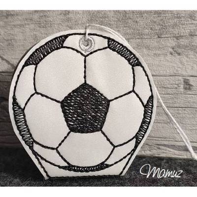 *  ITH Stickdatei 13 x 18 - Fußball  * Geschenktäschchen für alle Fußballbegeisterte, zum Geburtstag oder einfach nur so