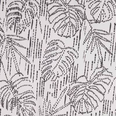 Sandwashed Viskose leichter Frühjahrs-/Sommerstoff Blätter/Punkte hellgrau (1m/12,-€)