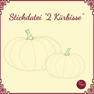 Stickdatei "2 Kürbisse" FREEBIE