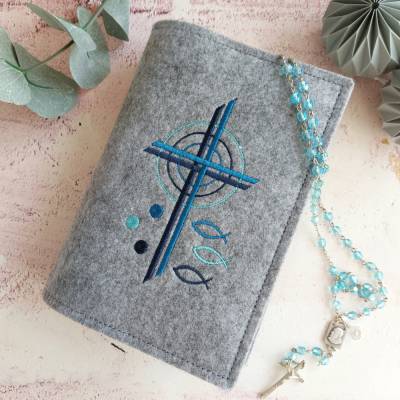 Gotteslobhülle/Gesangsbuchhülle aus Filz 