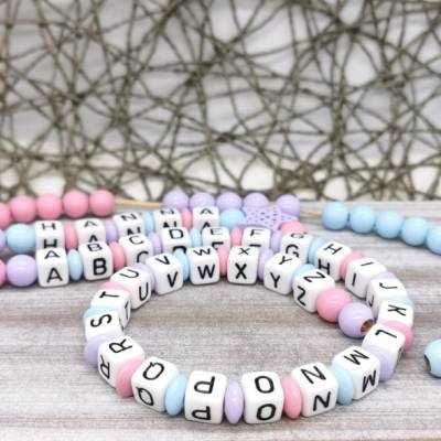Rechenkette ABC Kette mit Namen Mädchen Endlich Schulkind