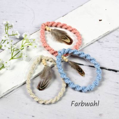 3er Set Makramee Ostereier zum Aufhängen ~ Ostern | Deko Frühling