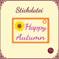 Stickdatei "Happy Autumn" FREEBIE