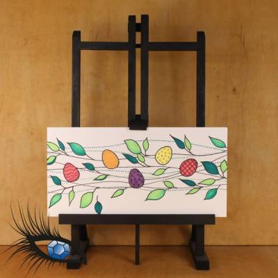 ►2022-0004◄ Karte Din lang - OSTERN "Ostergirlande"