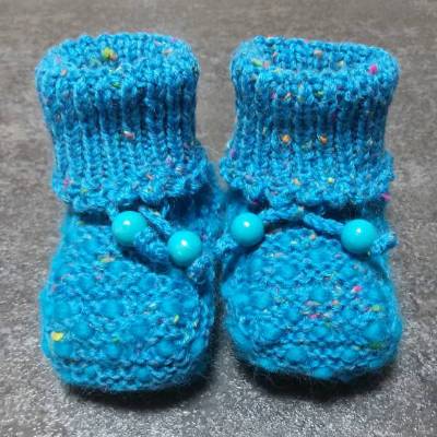 Babystrickschuhe, Zürdelsocken bis 4-5 Monate