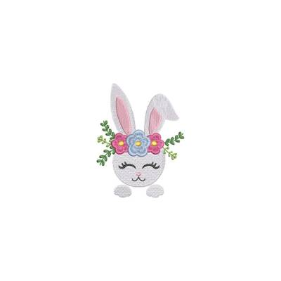 Stickdatei Hase Ostern Name Clipart Cartoon Maschinenstickerei 10 x 10 Rahmen