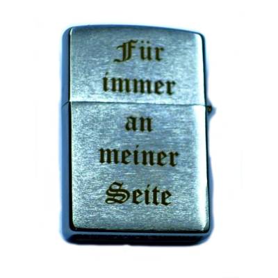 Zippo Feuerzeug Original oder Sturmfeuerzeug,personalisiert mit Gravur von Foto und Text, Geschenk für Männer und Frauen