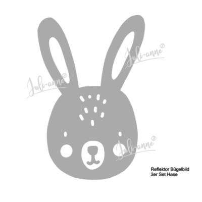 Reflektor Bild - Hase (diverse Größen) *Eigenproduktion
