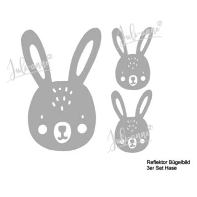 Reflektor Bild - 3er Set Hase *Eigenproduktion