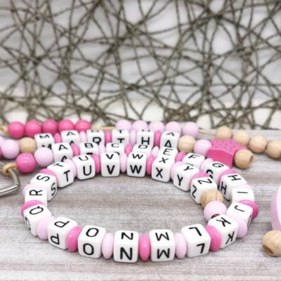 Rechenkette ABC Kette mit Namen Mädchen Endlich Schulkind 