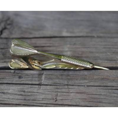Vintage Krawattenspange Dart Wurfpfeil