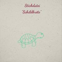 Stickdatei "Schildkröte" in 2 Größen FREEBIE