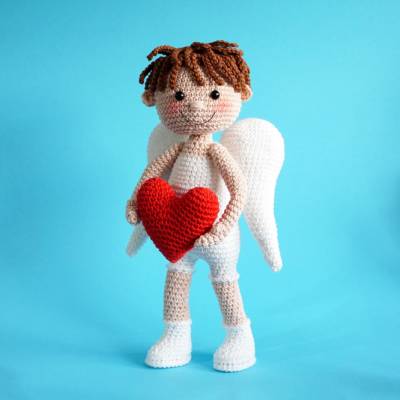 Häkelanleitung Engel mit Herz - PDF Datei