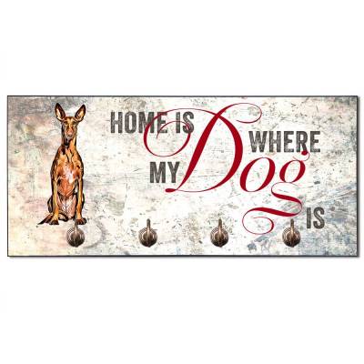 Hundegarderobe HOME IS WHERE MY DOG IS mit Podenco