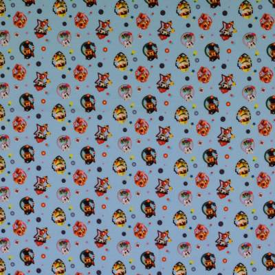 PAW PATROL Baumwolle Baumwollstoff Hundehelden hellblau  Oeko-Tex Standard 100 (1m/12,-€ )