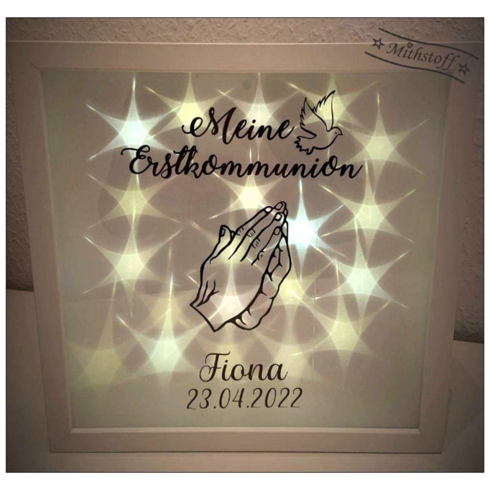 Plotterdatei - Kommunion - Taube - betende Hände - Kreuz - Fisch - SVG - DXF - Einladung - Dankeskarte - Mithstoff Bild 6