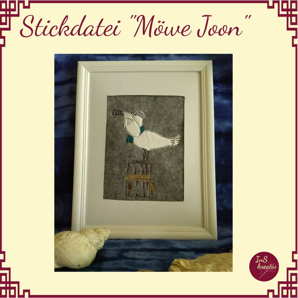 Stickdateien-Set  "Möwe Joon"- 13 Einzeldateien Bild 6