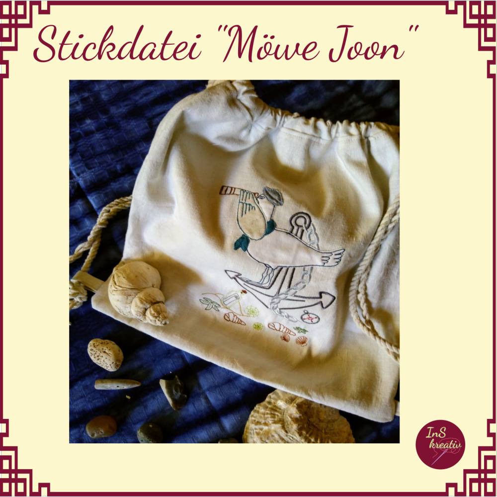 Stickdateien-Set  "Möwe Joon"- 13 Einzeldateien Bild 8