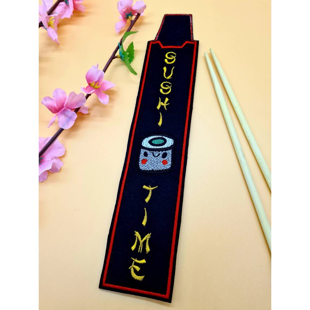 Stickdatei Sushi-Set inkl. Sushi einzeln, ITH-Untersetzer, ITH-Stäbchenhülle Bild 5