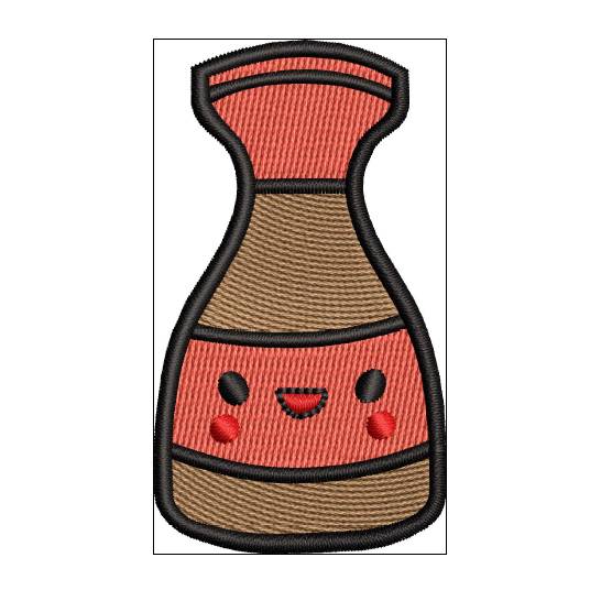 Stickdatei Sushi-Set inkl. Sushi einzeln, ITH-Untersetzer, ITH-Stäbchenhülle Bild 8