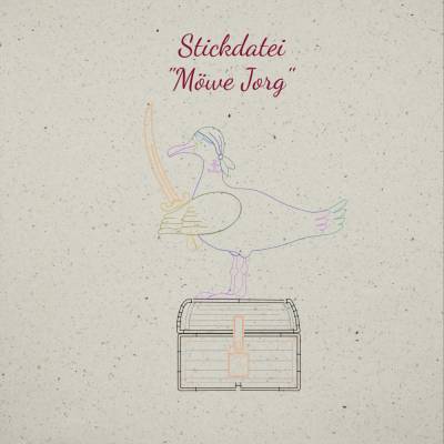 Stickdateien-Set "Möwe Jorg" - enthält 13 Einzeldateien