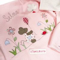 Babydecke Babybadetuch ...kleine Blumenwiese... rosa...Frottee