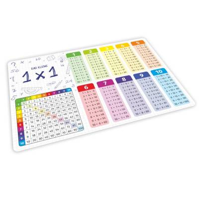 stabiles Vinyl Tischset das kleine 1x1 Kinder Platzset abwaschbar reißfest farbecht