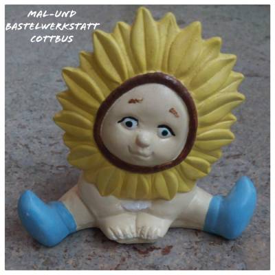 Sonnenblumenkind - 1 Gipsfigur  zum Bemalen für Profis und Mamis 