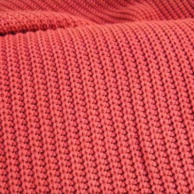 Strickstoff, Grobstrick,orange, terrakotta, 80% Baumwolle, 20%Polyester, 0,5 x 1,55m 